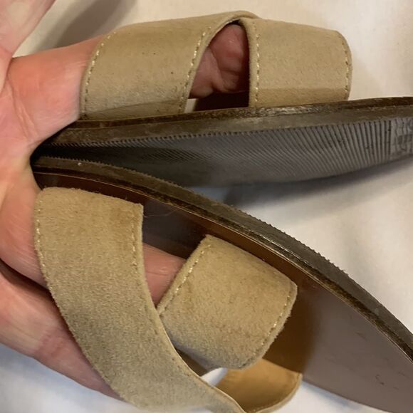 Steve Madden Dylan Size 8 leather strappy sandals cream. - Picture 8 of 9